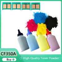 4 Color toner Powder + 4 chips CF350A 130A CF350 toner cartridge for HP Color LaserJet Pro MFP M176n MFP M177fw Laser printer