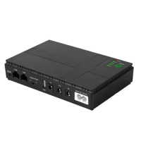 9V 12V Mini UPS Uninterruptible Power Supply Mini 10400Mah 18W Battery Backup For Wifi Router CCTV (US Plug)
