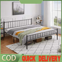 Bk Bed Frame SingleDouble Bed Frame Queen Size Metal Bed Frame Queen Bed Frame Metal Strong High Load-Bearing Iron Bed