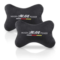 For MUGEN Power Sport Set Car Styling Car Seat Belt Shoulder Guard Pads Safety Handle Cover Neck Pillow Pillowcase
