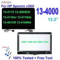 13.3" LCD Touch Screen For HP Spectre x360 13-4000 series 13-4xxxx 13-4115 1920*1080 OR 2560*1440 Panel Replacement