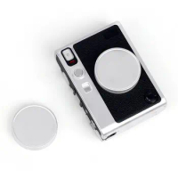 Dustproof Lens Cap Aluminium Alloy Waterproof Protective Hood Buffer Sponge for Fujifilm instax mini EVO