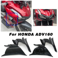 Motorcycle Winglet Side Spoiler Side Wind ABS Front Fairing Protector Wing Cover Accessories For HONDA ADV160 ADV 160 2022-2023