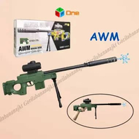 Mainan tembakan anak AWM manual mode water blas