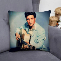 E-Elvis Cushions Decorative Pillows for Sofa Lounge Chairs Pillowcase 45*45 Body Pillow Cover 45x45 Chair Cushion Short Plush