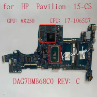 for HP Pavilion 15-CS Laptop Motherboard CPU: I7-1065G7 GPU:MX250 L67285-001 L67285-501 L67285-601 DAG7BMB68C0 Test Ok