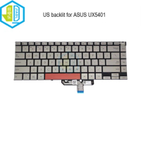 US UI Russian Laptop Backlit Keyboard Backlight English For ASUS Zenbook 14X OLED UX5400EG UX5401 EAJ UX5401E UX5401ZA 4603US00