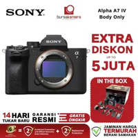 BKP Sony A7IV Body Sony Alpha A7 IV Mirrorless Camera Sony A7 Mark IV Body GARANSI RESMI Black