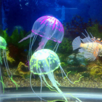 Aquarium Glowing Effect Artificial Jellyfish Aquarium Decoration Luminous Ornament Aquatic Landscape Tank Aquarium Decoration