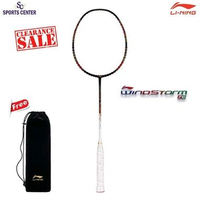 Clear Sale Raket Badminton Lining Windstorm 76 AYPT127 Black White Red