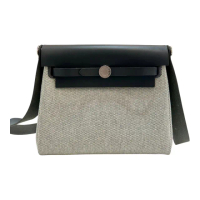 【Hermes 愛馬仕】MINI HERBAG 石板灰(85石板灰/銀釦/K刻)