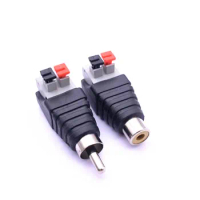 30pcs Video AV Balun RCA Male/Female to AV Screw welding-Free Terminal Stereo Jack 3.5mm male 4pin Terminal Block Plug connector