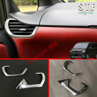 ABS Interior Air-Condition Vent Outlet Cover Trim For Toyota Voxy R80 2018 2019 2020 Car Accessories Stickers