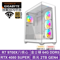 技嘉X870平台[埃忒耳Q95D]R7 9700X/RTX 4080 SUPER/64G/2TB_SSD