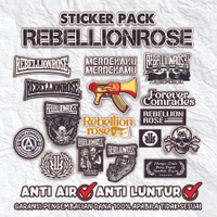HitakaStory Sticker pack BAND Rebellionrose stiker estetik stiker pack stiker motor stiker laptop st