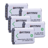 5Packs NP-BX1 Battery Pack for SONY Camera DSC-RX100 RX1 HDR-AS15 AS10 HX300 WX300 NPBX1 NP BX1 BC-CSXB Camera Battery NP-BX1
