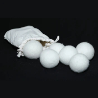 3cm/4cm/5cm Organic Wool Dryer Balls Make Clothes Fluffy Wool Dryer Balls Tumble Dryer Balls Bathroom Laundry Accessories