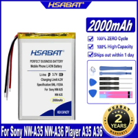 HSABAT 2000mAh Battery for Sony NW-A35 NW-A36 Player A35 A36 Batteries
