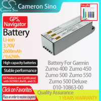 CameronSino Battery for Garmin Zumo 400 Zumo 450 Zumo 500 Deluxe Zumo 550 fits Garmin 010-10863-00 GPS, Navigator battery 3.70V