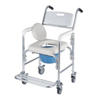 Assist bathroom portable shower chair Aluminum Toilet Commode Chair For The Elderly