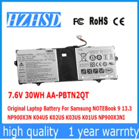 7.6V 30WH AA-PBTN2QT Original Laptop Battery For Samsung NOTEBook 9 13.3 NP900X3N K04US K02US K03US K01US NP900X3NI