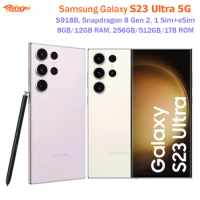 Samsung Galaxy S23 Ultra S918B 256GB/512GB ROM Mobile Phone Snapdragon 8 Gen 2 Octa Core 6.8" 200MP&amp;12MP 8GB/12GB RAM eSim NFC