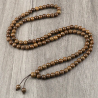 6 8 10mm Original Wooden Beads Wrap Bracelets Vintage 108 Mala Bead Buddhist Prayer Necklace Women Men Meditation Jewelry Gifts