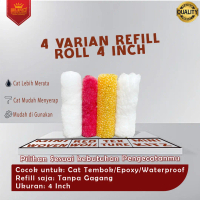 Refill Roller Cat 4 Inch | Woven Red Woll Texture Mini Kitz | Roll Cat Tembok Epoxy Waterproof