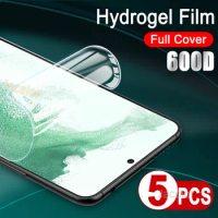 S 22 21 S21FEFull Cover Hydrogel Film For Samsung Galaxy S22 Ultra S22+ S21 Fe S20 Plus Protective Film 5PCS Screen Protector