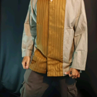 BAJU KOKO KAIN MADINAH KOMBINASI BATIK Katun