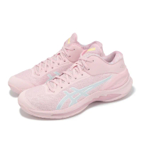 【asics 亞瑟士】籃球鞋 GELBURST 28 男鞋 粉 藍 輕量 回彈 緩衝 運動鞋 亞瑟士(1063A108700)