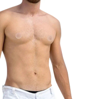 【Angel 天使霓裳】胸貼 透氣布面 10對入 男性胸貼 有黏性 圓型 男性防激凸 男性乳頭貼