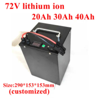 72v 20Ah 30Ah 40Ah lithium li ion polymer battery pack 50A BMS 3000w for Off-road scooter tricycle Golf Cart cruiser +5A charger