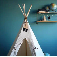 C Tent Hanging Pendant Room Bed Wall Wood Feather with rope decoration Nordic INS ornaments props Toy Kids Christmas Gifts