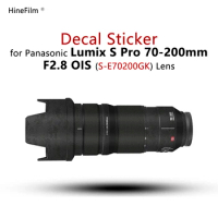 Lumix 70200 Lens Sticker Decal Skin For Panasonic LUMIX S PRO 70-200mm f/2.8 O.I.S Lens Protector Coat Wrap Cover Case