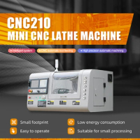 CNC210 MINI CNC LATHE MACHINE 110/220V AUTOMATIC TOOL FEEDING HIGH SPEED HARDWARE MACHINE TOOL