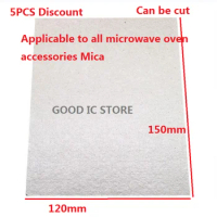 5PCS/LOT NEW Mica sheet prevents oil stain 150 x 120X0.5mm thick mica sheet/plate, suitable for Galanz Midea Panasonic LG etc...