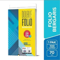 1 pack Kertas Folio SIDU L100 Doble Bergaris 70GSM - 100 Lembar - Stationery