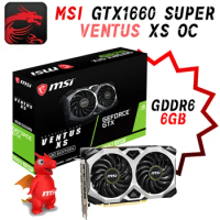 MSI GTX 1660 SUPER VENTUS XS OC Graphics Card GDDR6 6GB Video Cards GPU 192Bit NVIDIA RTX1660 PCIE3.0 Core Clock 1815 MHz New