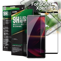 NISDA 完美滿版玻璃保護貼 for Sony Xperia 5 III 使用-黑色