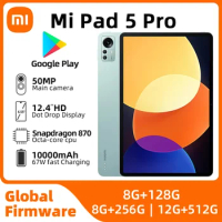 Xiaomi Pad 5 pro Mi Tablet Android 12.4 inches RAM 8GB ROM 128GB Qualcomm Snapdragon870 2560x1600 original used Mi Tablet