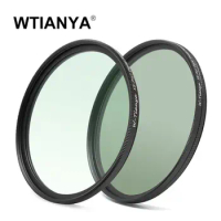 (2PCS/Set) WTIANYA 105mm SLIM Circular Polarizer Polarizing CPL Filter + 105 mm Multicoated MC UV Protective Filter HD