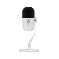 Blast 50 USB 電容式麥克風 (白色) 降噪 RGB 直播麥克風  MIC-08