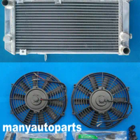 Aluminum radiator &amp; FANS for SUZUKI TL1000S TL 1000S 1997 1998 1999 2000 2001 97 98 99 00 01