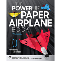 [4美國直購] POWERUP 2.0 &amp; 4.0 紙飛機 電動飛行套組 指南書 Paper Airplane Book Paperback 978-0578685601