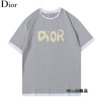 現貨熱銷-Dior迪奧T恤 短袖 純棉 夏季新款 圓領 透氣 短袖寬松韓版男女同款T恤-Misaki精品