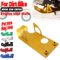 For Honda XR50 CRF50 Pit Dirt Bike 50cc 70cc 90cc 110cc 125cc 140cc Lifan Motorcycle Aluminum Engine protective case Skid Plate