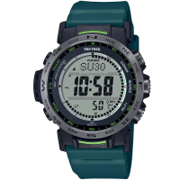 CASIO 卡西歐 卡西歐 PROTREK 多功能太陽能登山錶-青綠色(PRW-35Y-3)