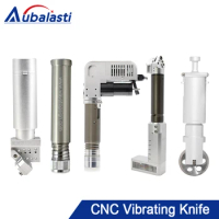 Aubalasti CNC Leather Vibrating Knife Head Head Holder Oblique Knife Drag Knife Round Vibrating Knife Pressure Wheel