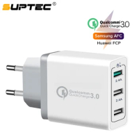 SUPTEC Quick Charge 3.0 USB Charger Universal Mobile Phone Charger Qualcomm QC3.0 Wall Charger Adapt